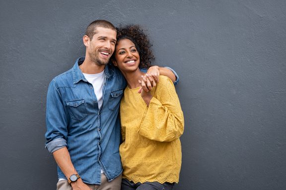 couple hugging